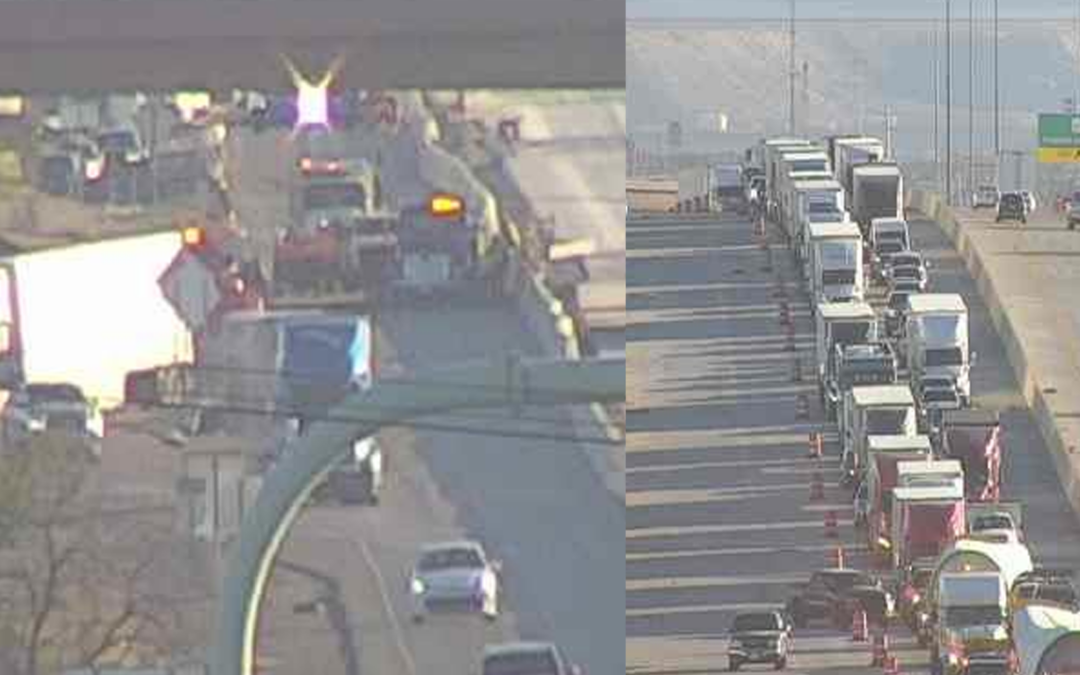 Accidente vehicular causa cierre total de carriles en la I-10 Oeste cerca de Vinton