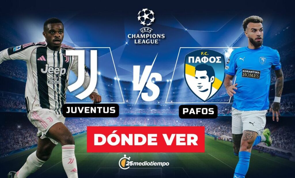 Juventus vs. Pafos: ¡Sigue en VIVO el partido de Champions League 2025 hoy!