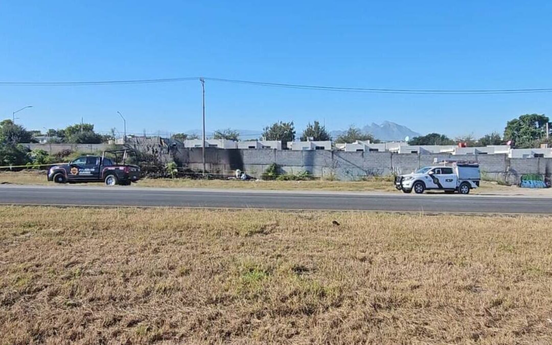 Cuerpo calcinado hallado en un terreno baldío de Juárez, Nuevo León