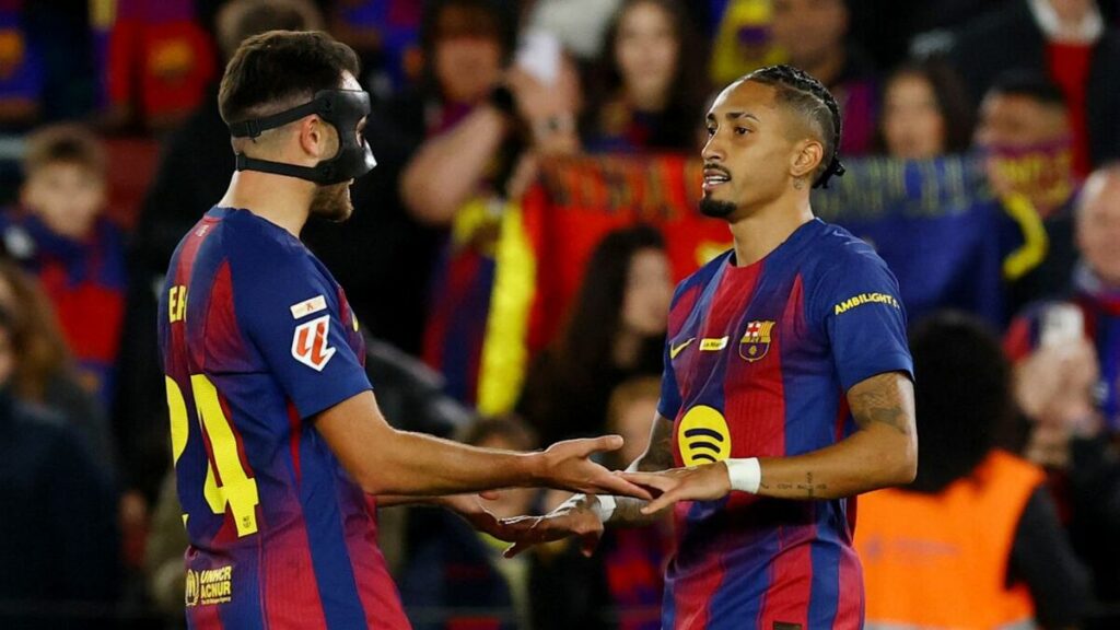 Raphinha brilla: Barcelona conquista a Osasuna y mantiene su liderato en La Liga