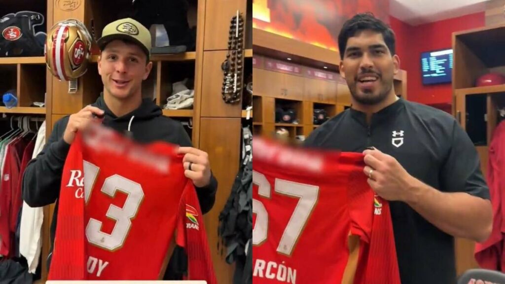 Los 49ers de San Francisco Le Desean Buena Suerte a Toluca