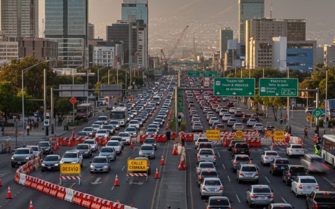 Carga y Cierres Viales en Monterrey: Lo Que Debes Saber para el 14 de Diciembre