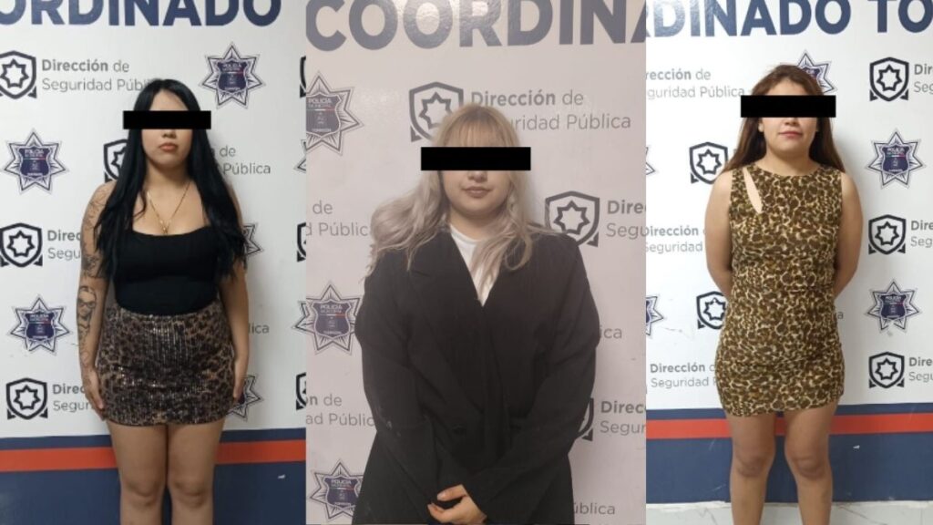 Detenciones en Torreón: Tres mujeres alcoholizadas causan caos en el Paseo Morelos