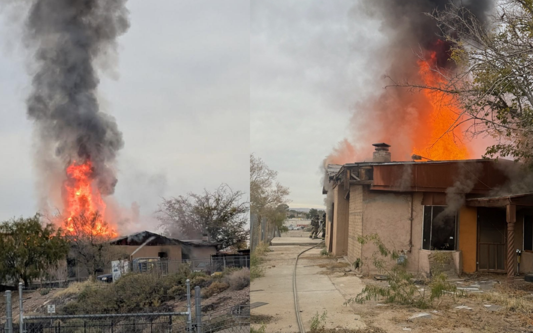 Fuerte incendio en vivienda desocupada de Las Cruces controlado por bomberos