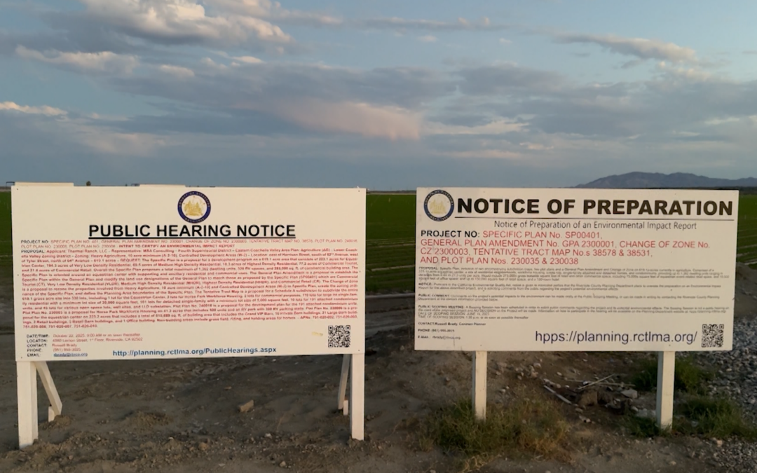 Comunidad del Este del Valle Rechaza el Proyecto Thermal Ranch por Preocupaciones Ambientales