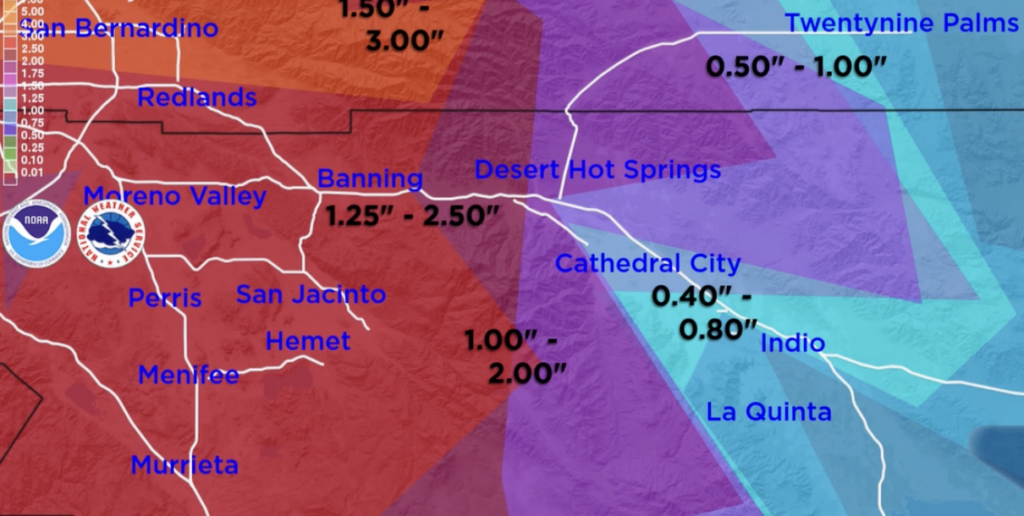 Impacto de la Tormenta Invernal en el Valle de Coachella para Nochebuena