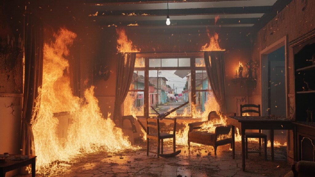 Adolescentes en Saltillo Prenden Fuego a Casa: Incidente por Cohetes en María del Carmen Cavazos