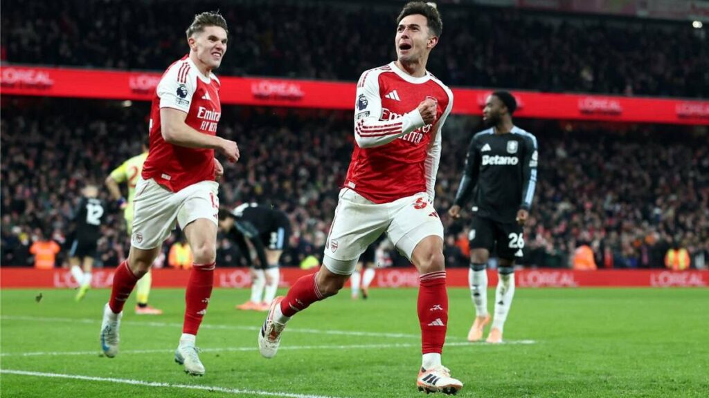 ¡Arsenal en la cima! Golea al Aston Villa y se afianza como líder en la Premier League