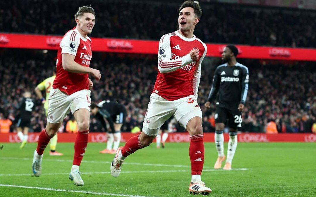 ¡Arsenal en la cima! Golea al Aston Villa y se afianza como líder en la Premier League
