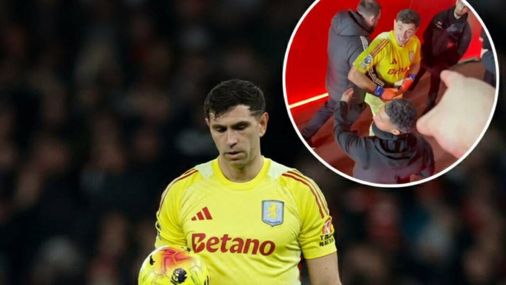 Dibu Martínez protagoniza altercado con aficionados del Arsenal en VIDEO