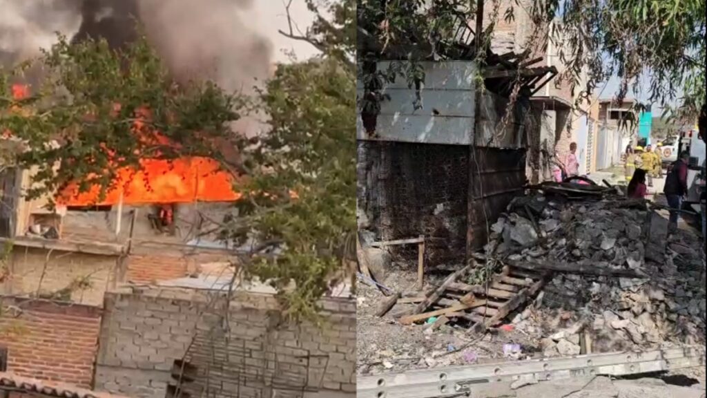 Incendio en El Salto Devora Casa por Acumulación de Chatarra; Familia de 5 Escapa a Tiempo