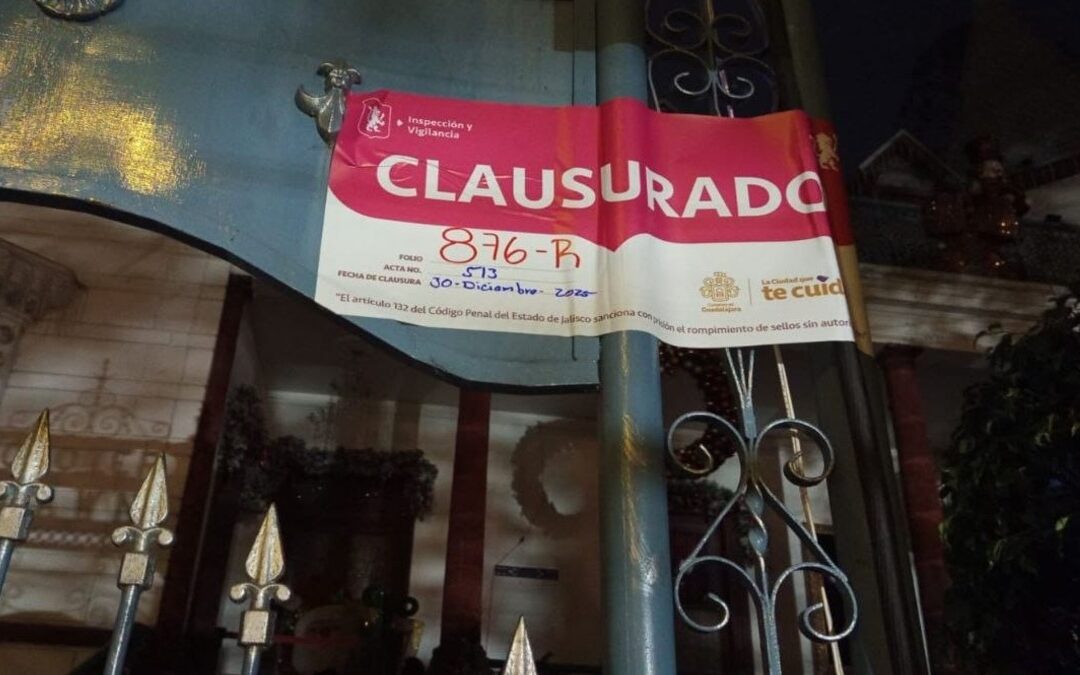 Guadalajara Clousura Mansión Clover Lawn por Exceso de Ruido en Zonas Residenciales
