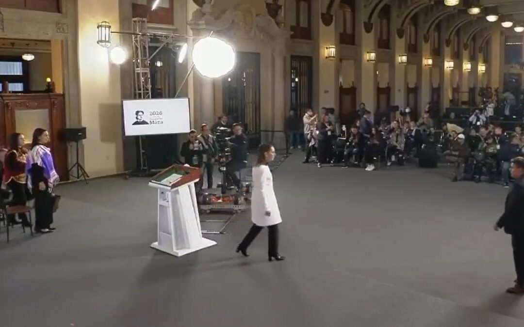 La Alarma Sísmica Interrumpe a Claudia Sheinbaum en la Mañanera del Pueblo | VIDEO