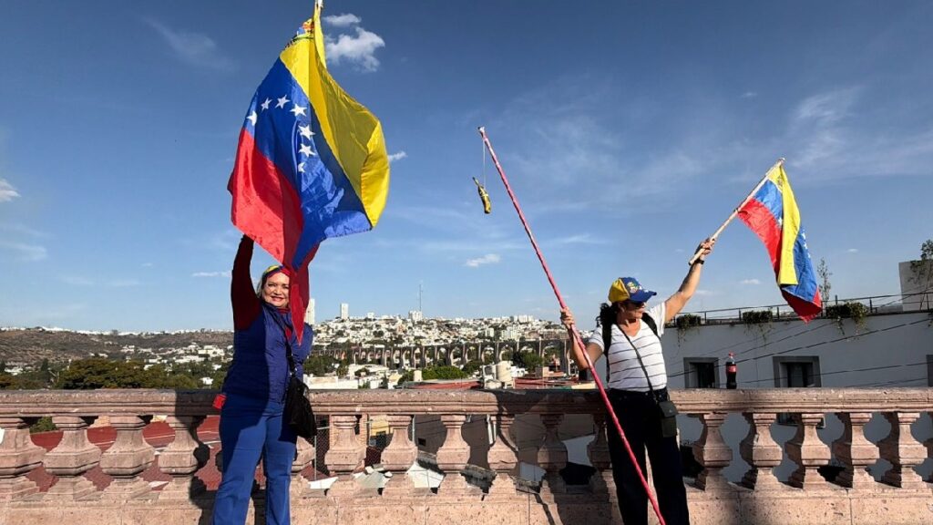 Venezolanos en Querétaro Celebran la Detención de Nicolás Maduro en Estados Unidos
