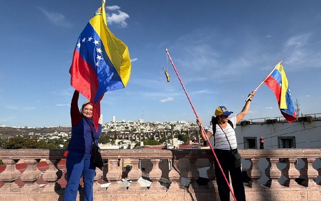 Venezolanos en Querétaro Celebran la Detención de Nicolás Maduro en Estados Unidos