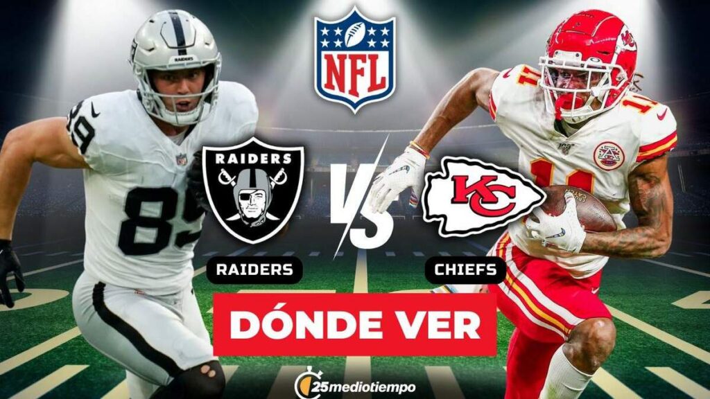 ¿Cómo ver EN VIVO el emocionante Chiefs vs Raiders en la Semana 18 de la NFL?