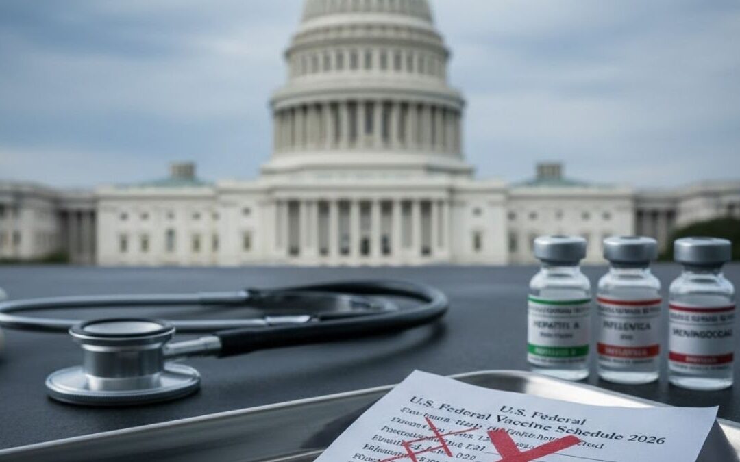Estados Unidos Elimina 6 Vacunas para Niños de las Recomendaciones Estándar