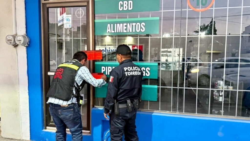 Clausura de Tienda de Cannabis en Torreón: Incidente en el Centro