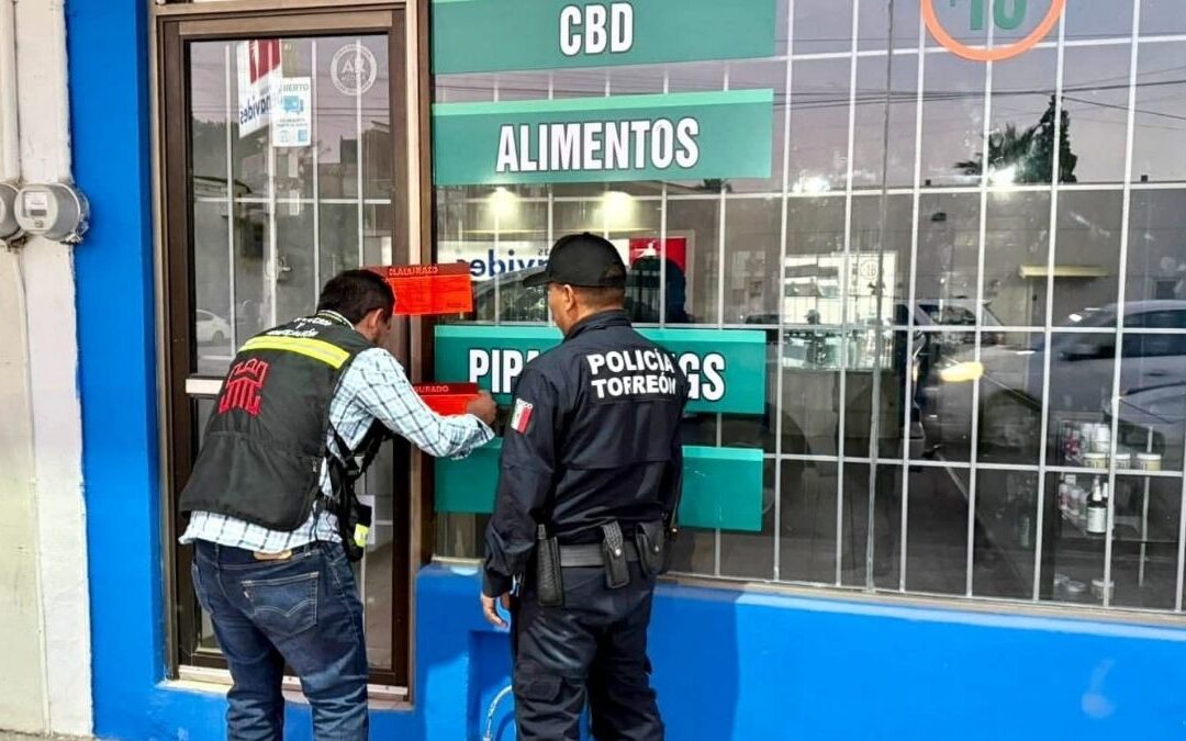Clausura de Tienda de Cannabis en Torreón: Incidente en el Centro