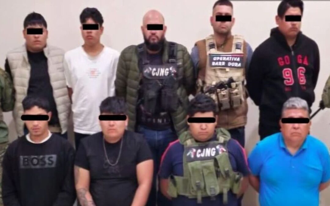 Detenciones de Presuntos Miembros de ‘La Barredora’ del CJNG en Tecamachalco, Puebla