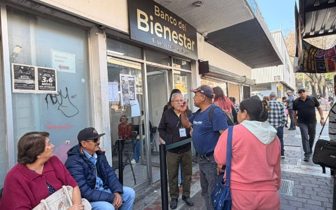 Pensión del Bienestar: Así está la situación en el banco avenida Juárez de Guadalajara