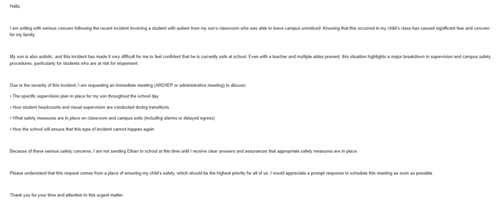 Inquietud por la Seguridad Escolar: Madre de Familia Busca Protocolos Mejores en Plantel Educativo